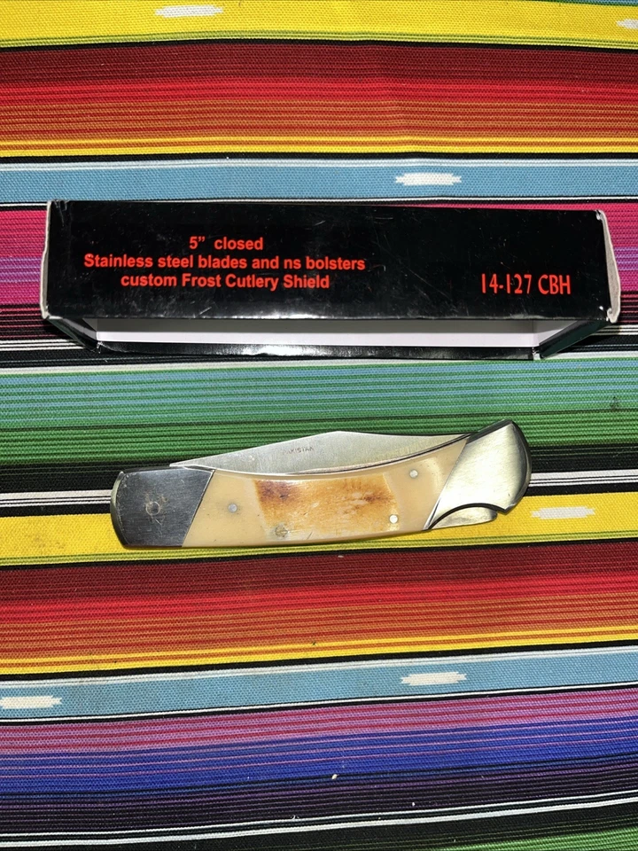 Cuchillo de Bolsillo Plegable Frost Cutlery 14-127 CBH Hoja de Acero Inoxidable Nuevo Foto 2 de 4