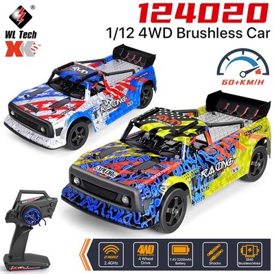 Wltoys 124020 RC Racing Car 60KM/H 4WD 2.4G Bürstenlos Sender Off-road Autos