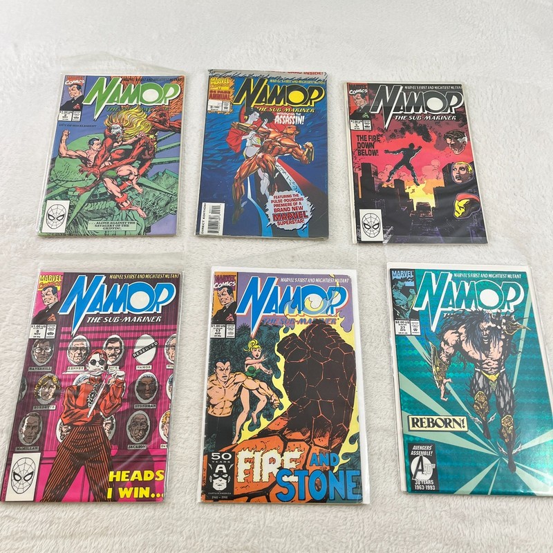 Namor: The Sub-Mariner 1990 # 2, 5, 8, 17, 37, 3 Annual Comic Book Lot Marvel