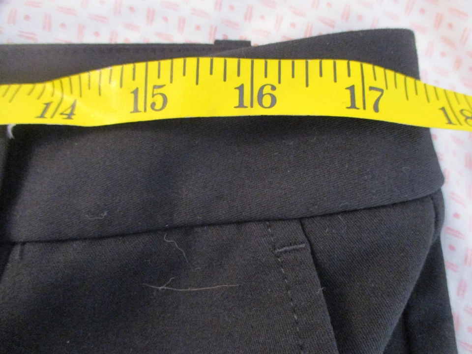 Pantalones de vestir para mujer Worthington talla 12 cortos negros con curvas Foto 4 de 4