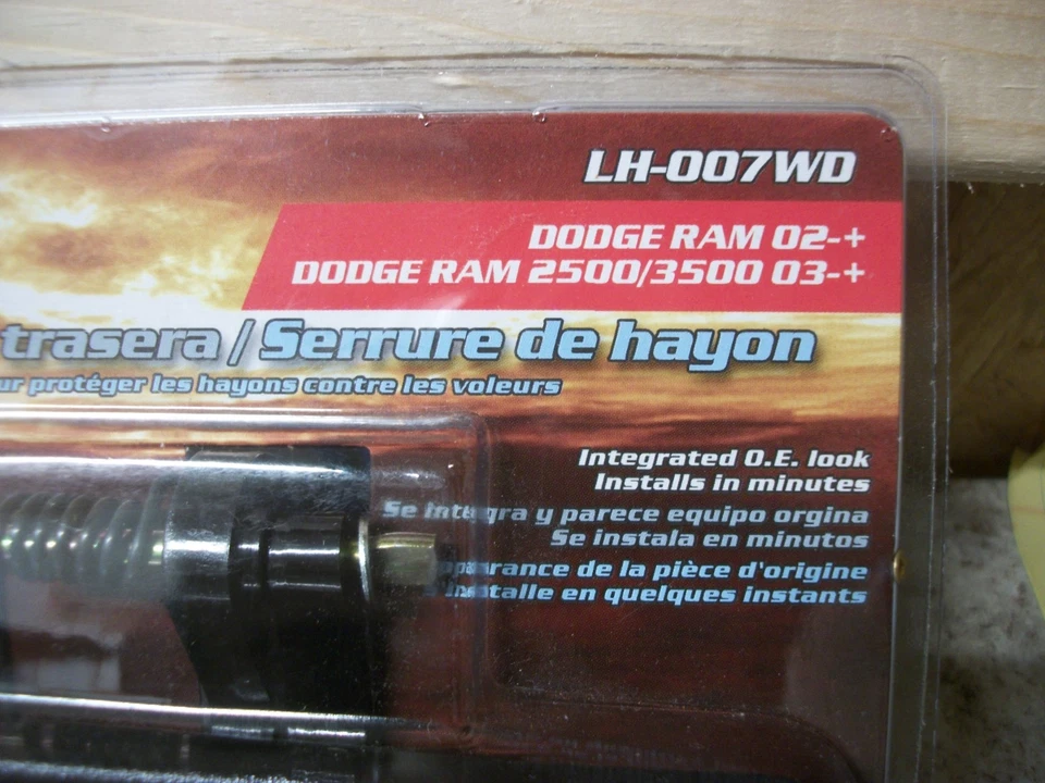 Cerradura de puerta trasera Bully LH-007WD 02-Up Dodge Ram 2500 3500 03 Up totalmente nueva Foto 2 de 4