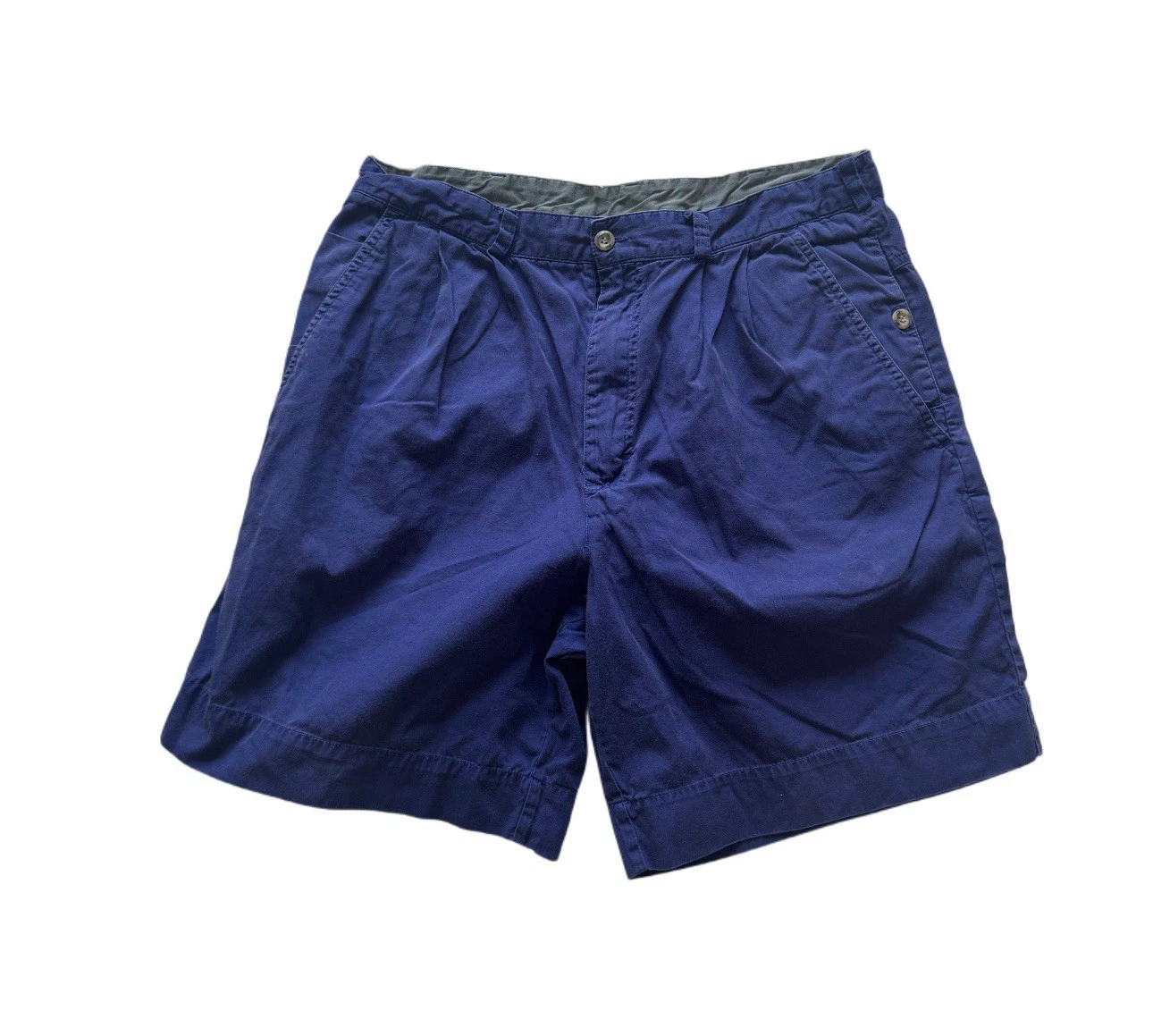 Columbia Mens Size 34 Navy Blue Casual Chino Shorts Cotton Outdoor Hiking