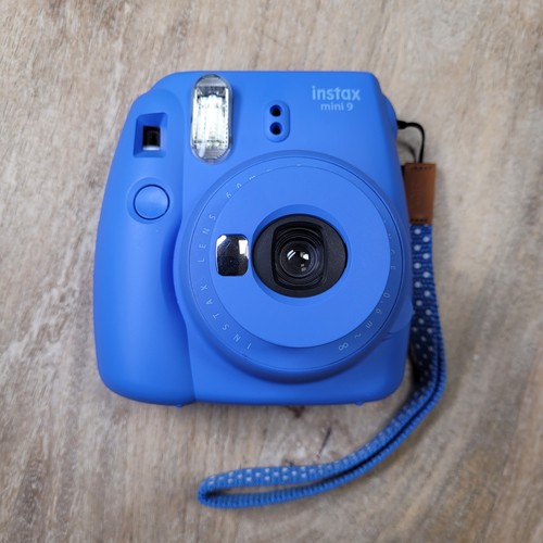 Cámara instantánea Fujifilm Instax Mini 9 - azul - con estuche - probada y funcionando - Imagen 3 de 10
