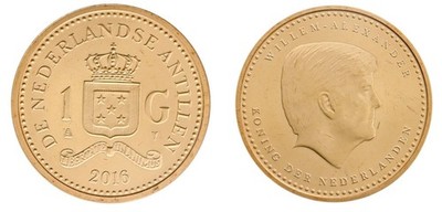 Netherlands Antilles 1 Gulden, 2016, KM #91, Mint | eBay