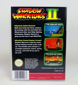 NES Storage Case - Shadow Warriors II - NO GAME