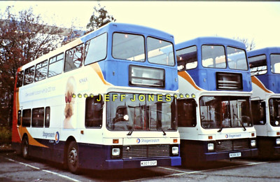 ORIGINAL 35mm DIA 11991 - Postkutsche OLYMPIAN 16407/8 M307/8DGP Exeter 27.11.04