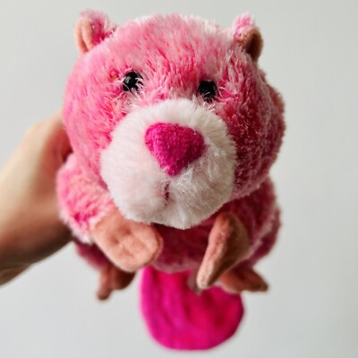 WEBKINZ GANZ Sommerbiber rosa weiches Plüschtier Teddy Spielzeug 8 Zoll Videospiel Fanartikel