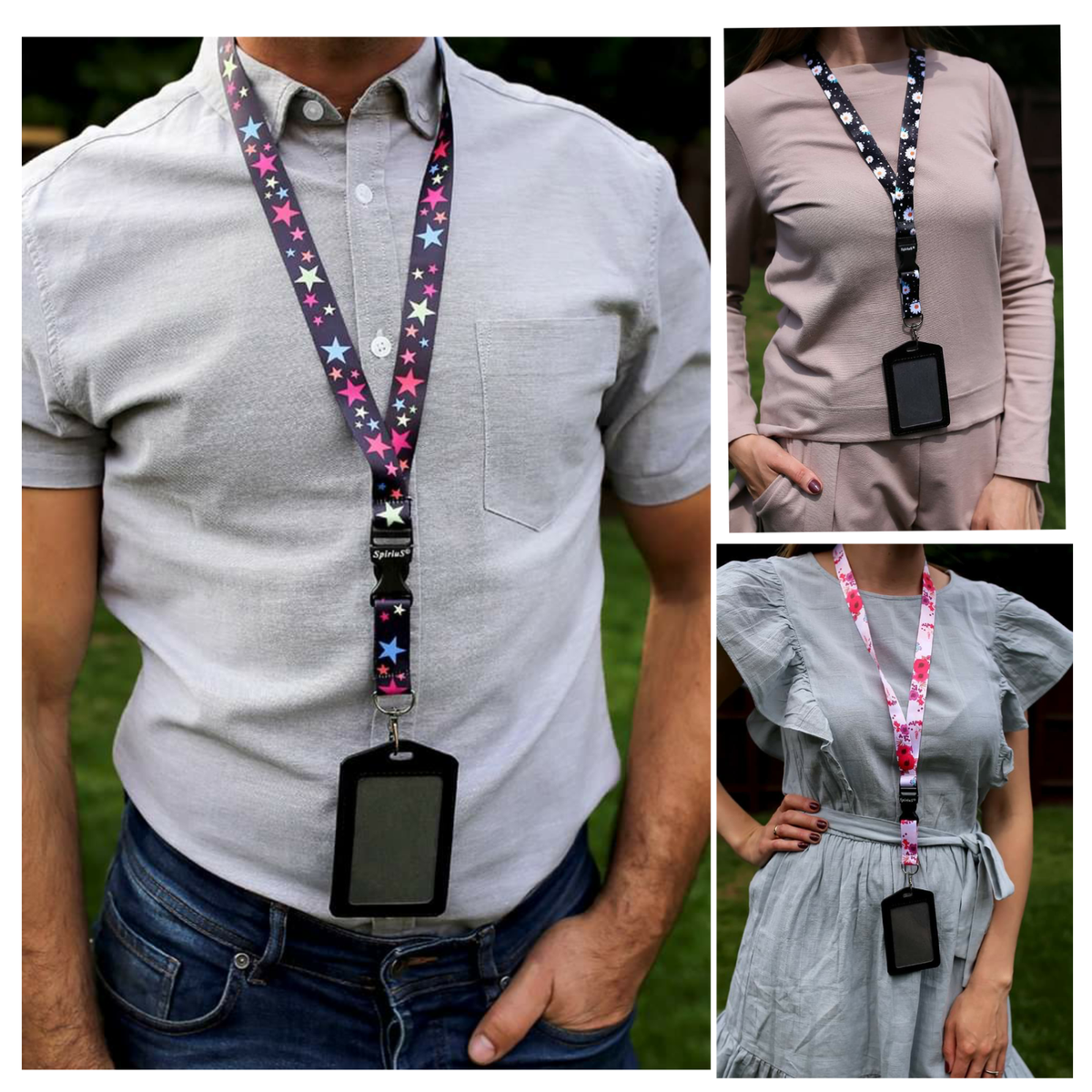 BUTTERFLY Badge Holder, Butterfly Lanyard, Blue Butterfly Lanyard - View #12