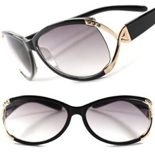 Black Gold Stylish Fashion Hot Womens Light Tint 2.25 Reading Reader Sun Glasses