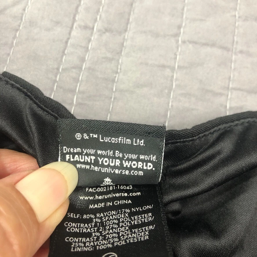 Vestido Star Wars Mujer Grande Negro Rojo Kylo Ren Her Universe Juegos con disfraces Dobladillo Alto Bajo Foto 4 de 4