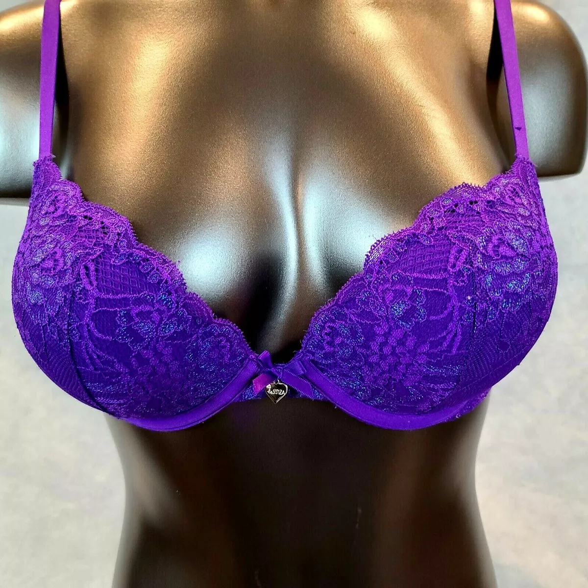 Buy La Senza Maroon Solid Underwired Heavily Padded Push Up Bra