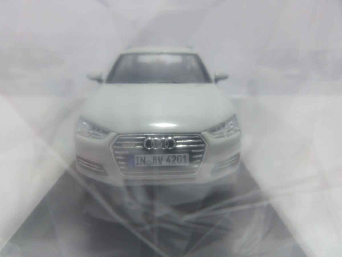 1:43 Audi A4 Avant B9 Glacier White Die Cast Model Car | eBay