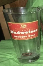 Vintage Budweiser Lager Beer Pint 1936 Collector's Series Glass Retro