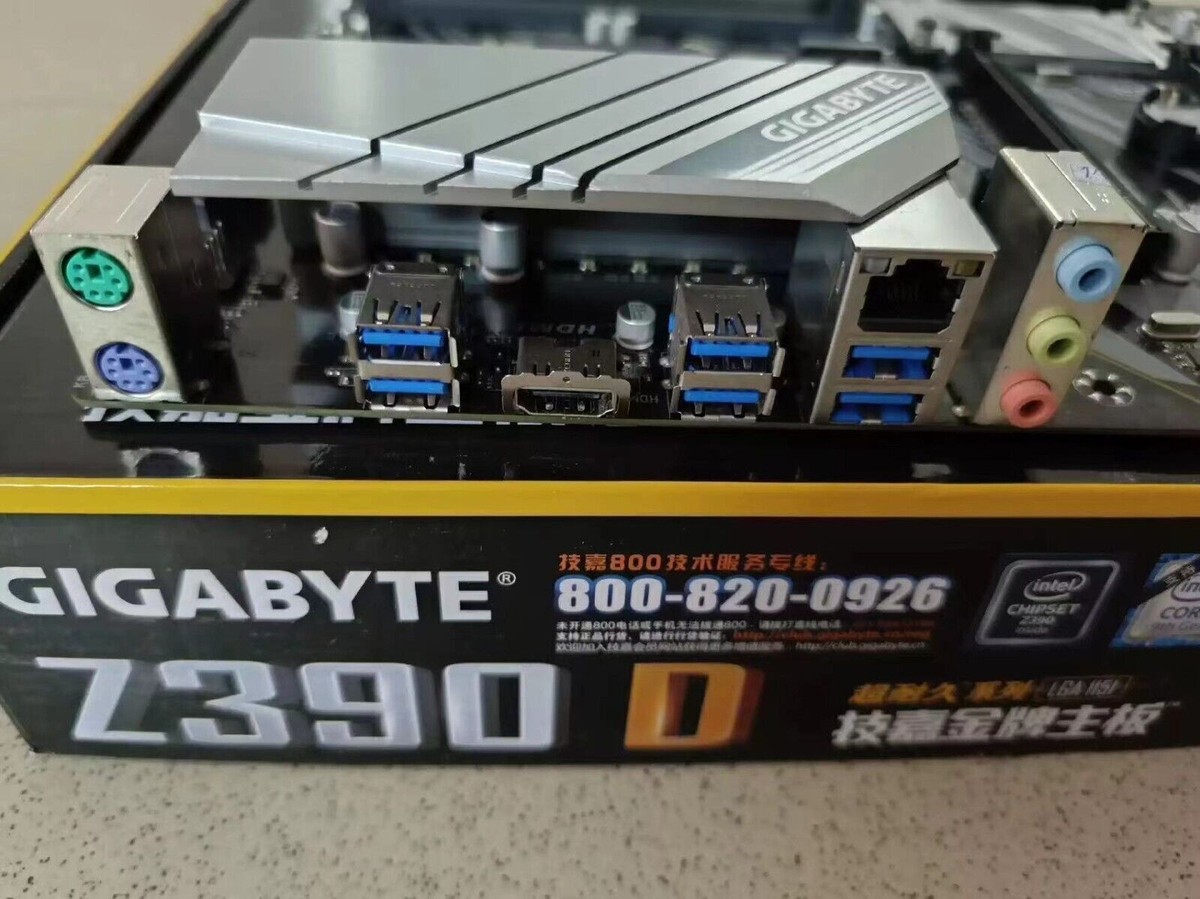 Gigabyte Z390 D Motherboard Intel Z390 LGA 1151 4 x DDR4, M.2 ATX