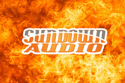 Sundown AUDIO Amp Subwoofer Stereo COMPETITION CAR Truck WINDOW STICKER DECAL