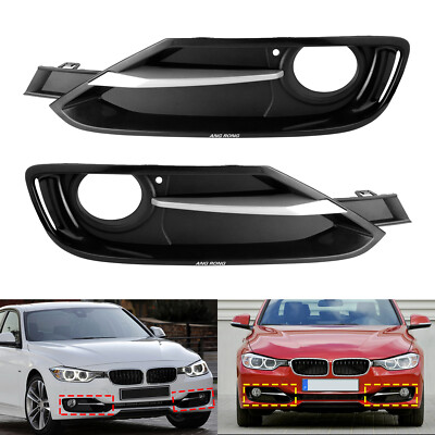 Stoßstange Nebelscheinwerfer Gitter Abdeckung Trim Für BMW F30 F31 Sport 12-15
