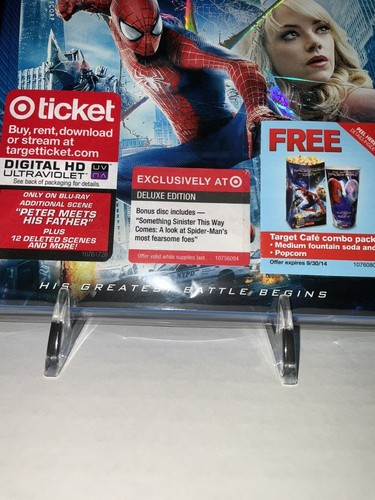 The Amazing Spider-Man 2 Blu-ray & Slipcover Target Exlcusive Deluxe Edition NM+ - Imagen 11 de 11