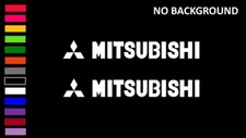 MITSUBISHI LOGO, (2 Stickers),  Decal Stickers for Cars, Windows, Laptops