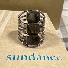 NWT Sundance Catalog Silver Labradorite Tridescent Ring Size 8 148