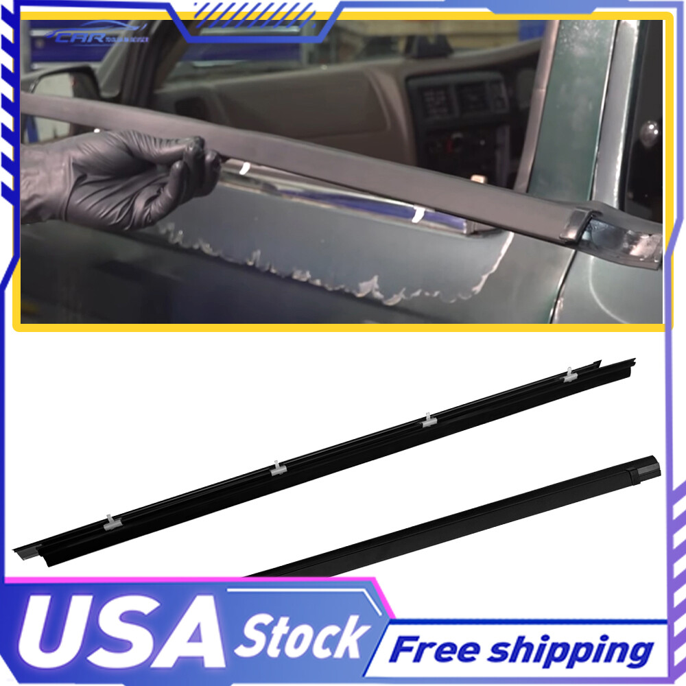 2x Weatherstrip Moulding Trim Seal for 1995-2004 Toyota Tacoma Front Doors