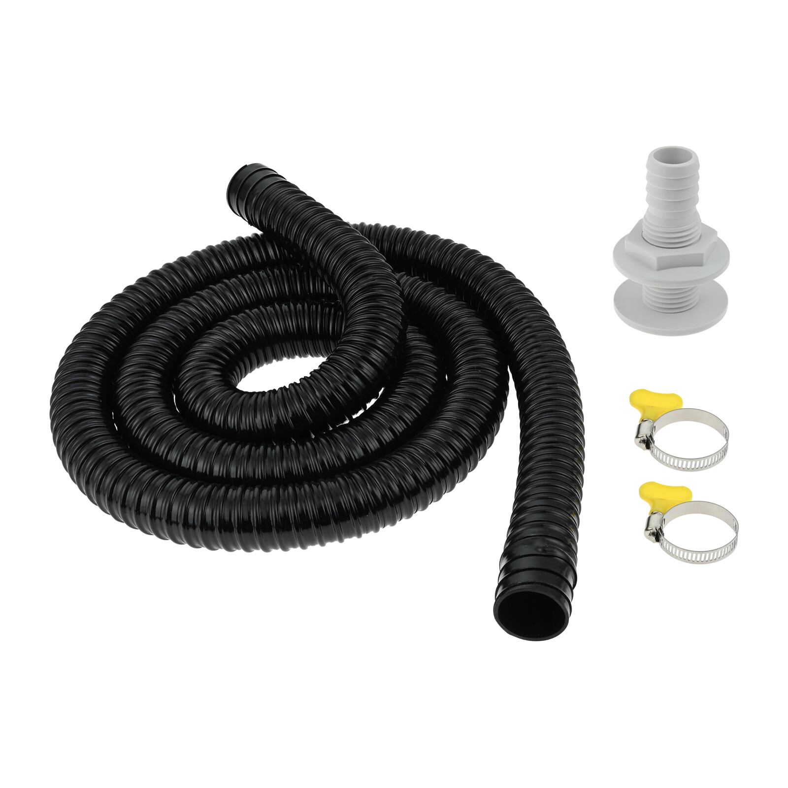 Black Boat Bilge Pump Hose 11/8Inch Plumbing Kit 6FT 1.125" Dia Hose
