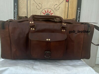 30 '' Herren Traveler Leder Handmade Vintage Duffle Gepäck Wochenende Reisetasche