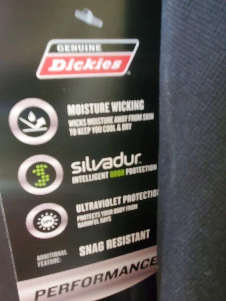 Camisas de bolsillo S para hombre Dickies LS Performance azul marino negro naranja  Foto 4 de 4