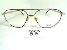 Vtg 1980s Nos PARADE Aviator Sun Eyeglass Frame 1440 Gold Black WSA-88 