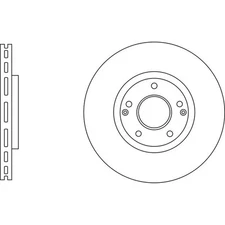 Apec Blue Brake Disc - Front SDK6989 Fits Ssangyong Tivoli and Tivoli XLV