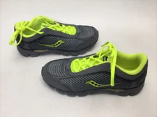 Saucony Boy's B VIRRATA GREY/CITRON Sneaker, Sz 5M