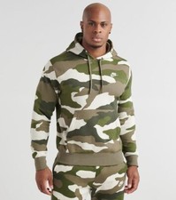 NEW Nike NSW Camo Club Pullover Hoodie - CJ4539-222 - Green Camo - Small