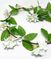 160cm Artificial Stephanotis White Flower Garland - Wedding Home Summer Decor