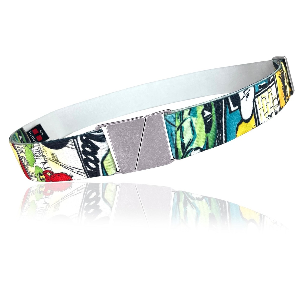 2286 Elastic Belts For Women & Men – Adjustable Nickel-free Flat Buckle Adjustable Stretch Belt No Show Flat Buckle Non Slip Backing main image 3