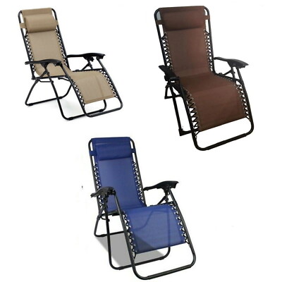 Sedia Sdraio Reclinabile Poltrona Comfort Zero gravity Pieghevole - Main Image