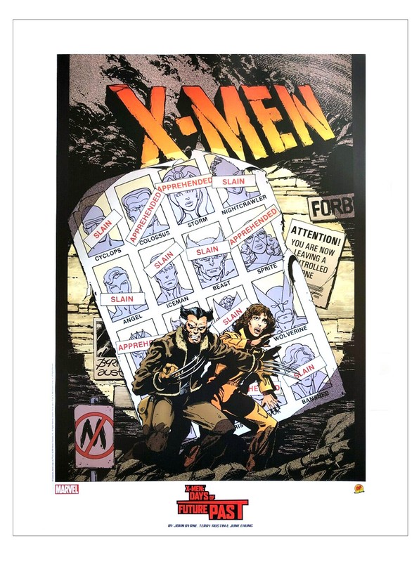 X-Men Days Of Future Past Lithograph John Byrne Austin Chung Marvel Comics