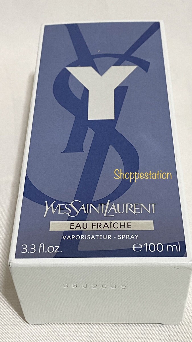 Yves Saint Laurent Y EAU FRAICHE Spray For Men 3.3oz / 100ml New