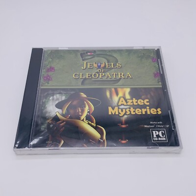 Jewels of Cleopatra 2: Aztec Mysteries PC CD-ROM Windows 7 Vista XP, 2008 - New
