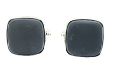 Grey Mother of Pearl Gold Tone Cufflink Set