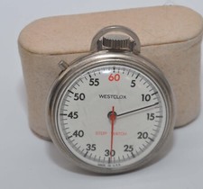 Vintage Westclox White Dial Model 40387 Stopwatch