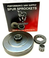 2 PIECE PRO 3/8" SPROCKET & BEARING FITS ECHO CS610 CS610EVL  CS650EVL CS660EVL