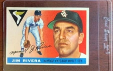 1955 Topps Set Break #58 Jim Rivera Baseball Card  Ships Today w/ Card Saver!