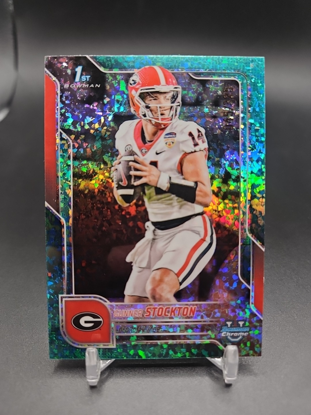 Gunner Stockton 2025 Bowman Chrome U Aqua Mini-Diamond Refractor /325 #131