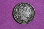 ESTATE FIND 1901 BARBER DIME #K60275