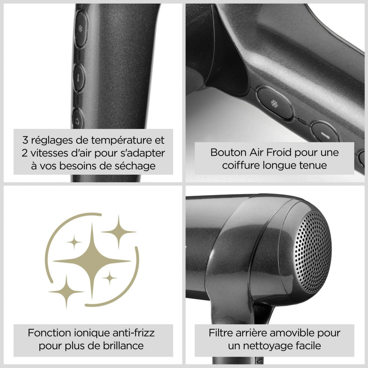 Sèche-cheveux BaByliss D6200DE pour un brushing matinal rapide