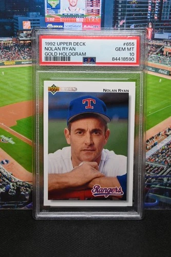 1992 Upper Deck Gold Hologram #655 Nolan Ryan PSA10 Gem Mint