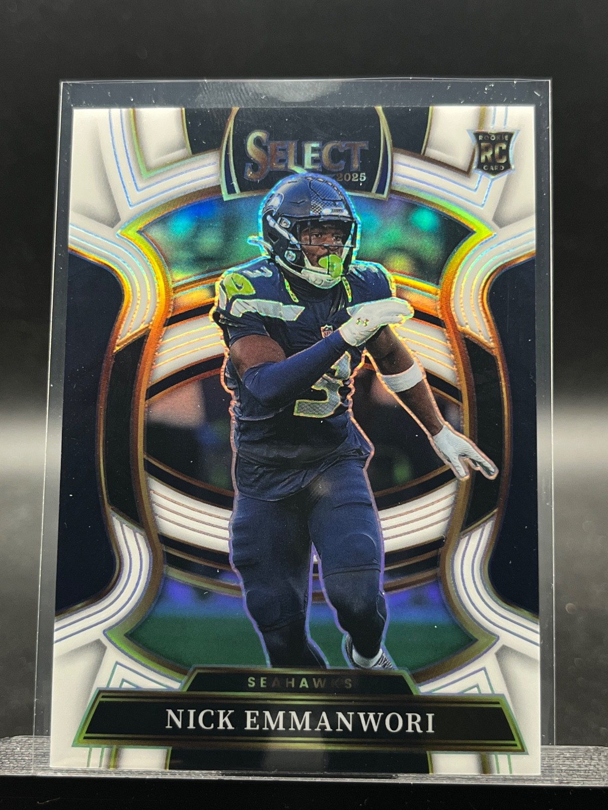 2025 Panini Select Nick Emmanwori #15 RC Concourse White Prizm 6/35