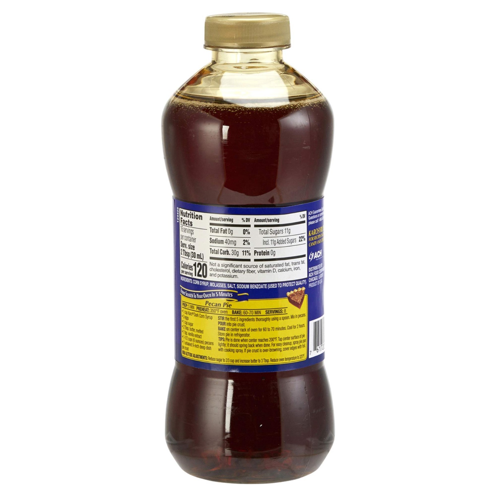 Karo Dark Corn Syrup, 16 Fluid Ounce Bottle, Gluten Free, with Measuring Spoon