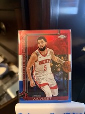 2025-26 Topps Chrome Red White & Blue Refractor #66 FRED VANVLEET ROCKETS