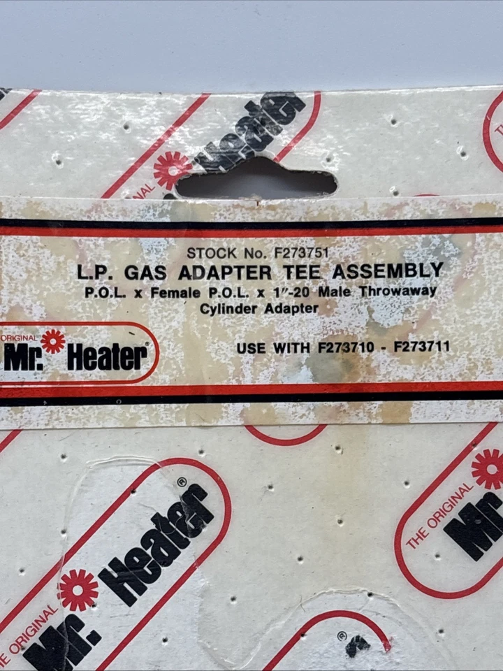 Camiseta adaptadora Mr. Heater F273751, latón, para calentadores de propano Foto 2 de 4