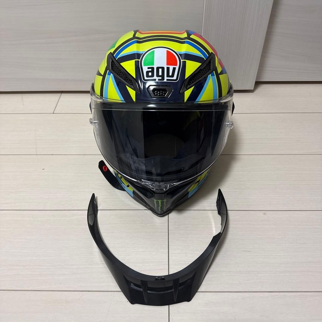 AGV PISTA GPRR SOLELUNA Valentino Rossi 46 Carbon Fiber Helmet L